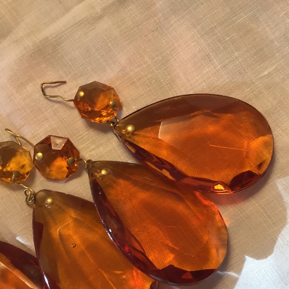 🌟🤩VINTAGE SMOKEY TOPAZ COLOURED CRYSTAL’S 🍁AMAZING LIGHT CATCHERS ~ CRYSTALS - Picture 4 of 16